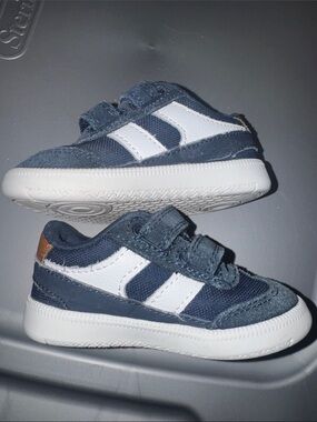 Cat & Jack Navy and White Velcro Kids Sneakers